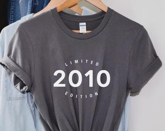 16th birthday gift shirt, Limited Edition 2010, 16th Birthday Shirt, Birthday Gift for him and her, 16th Birthday Present, Unisex