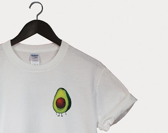 Vegan tshirt avocat shirt tee coton herbivore filles filles