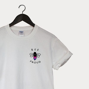 Camiseta bisexual unisex, regalo gay, abeja orgullosa