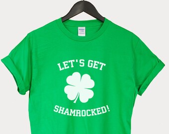 Maglietta "Facciamo il trifoglio" per il giorno di San Patrizio, maglietta irlandese unisex, Tumblr, regalo divertente