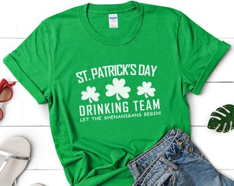 St. Patrick's Day shirt drinken team St. Patrick Day Iers T-shirt uniseks top Tumblr grappig cadeau