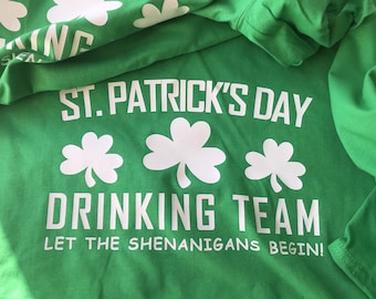 St. Patrick's Day shirt drinken team St. Patrick Day Iers T-shirt uniseks top Tumblr grappig cadeau