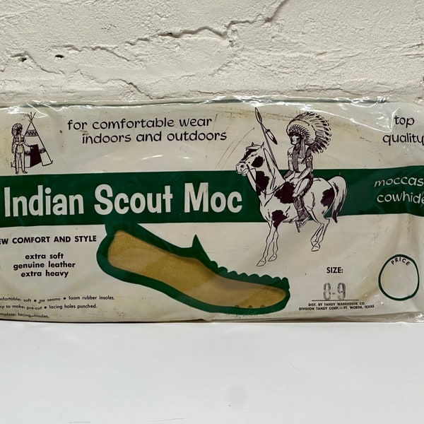 Vintage Tandy Leather Indian Scout Moc Kit