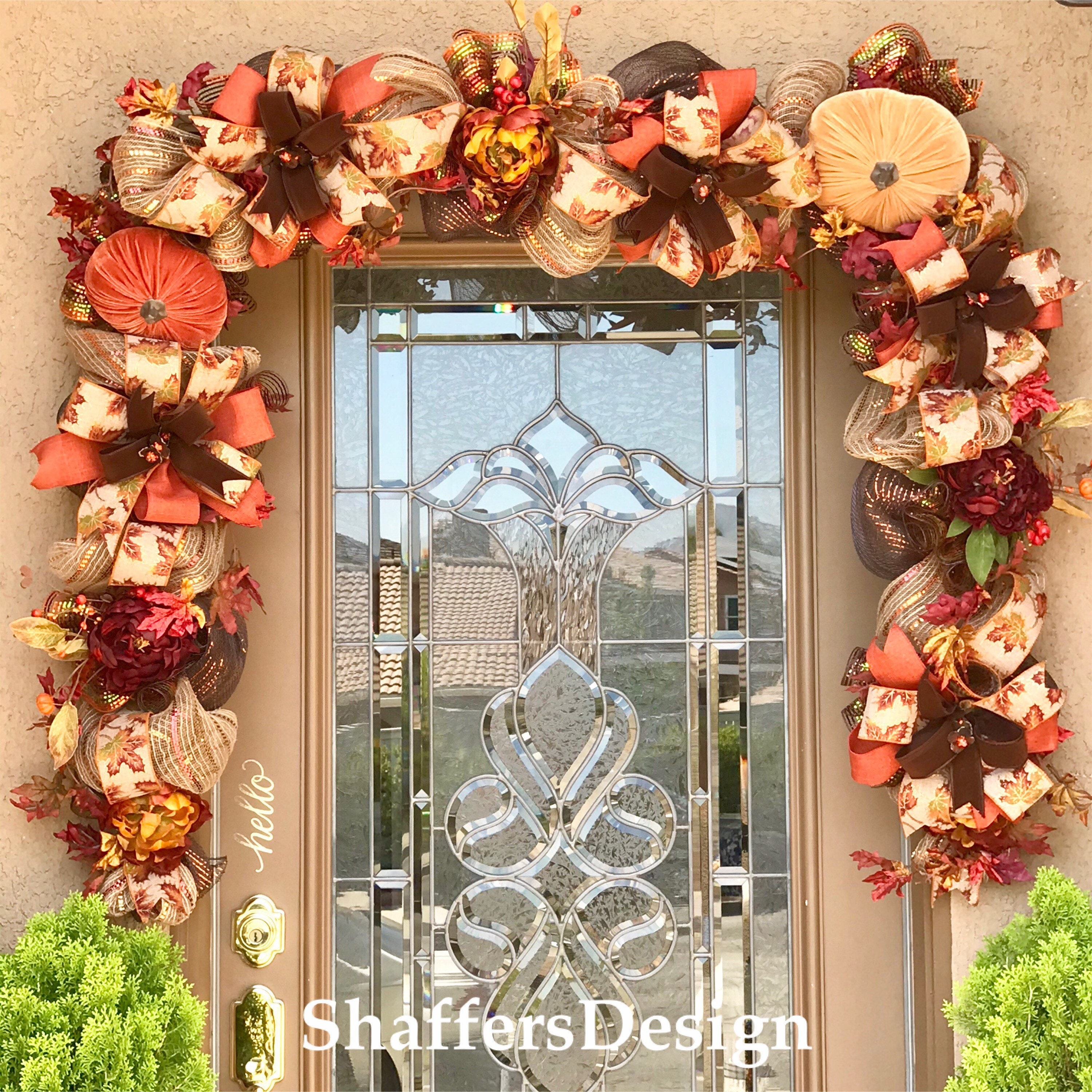 How To Make A Fall Garland For Front Door How To Make A Fall Garland For Front Door