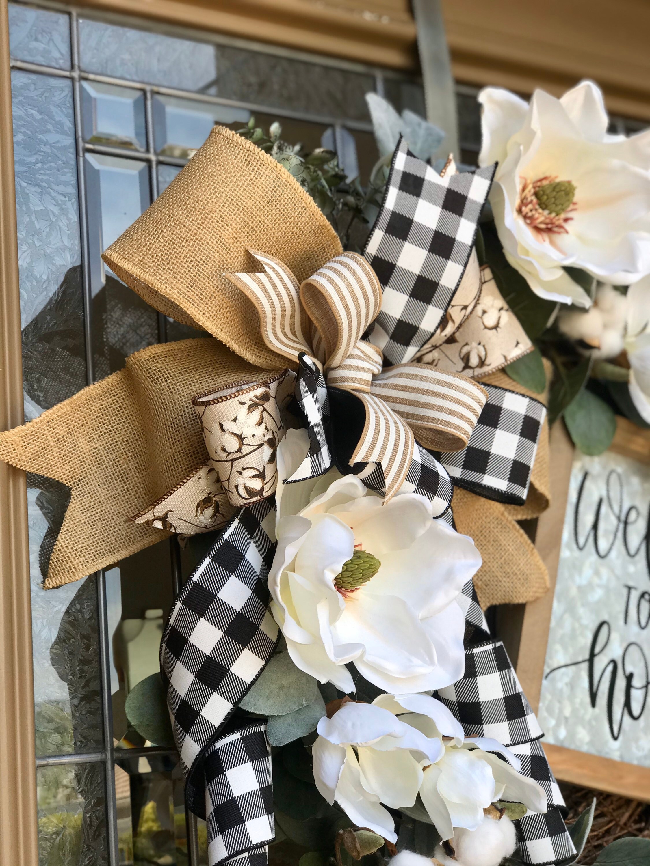 Everyday Wreath, Grapevine Wreath, Buffalo Plaid Wreath