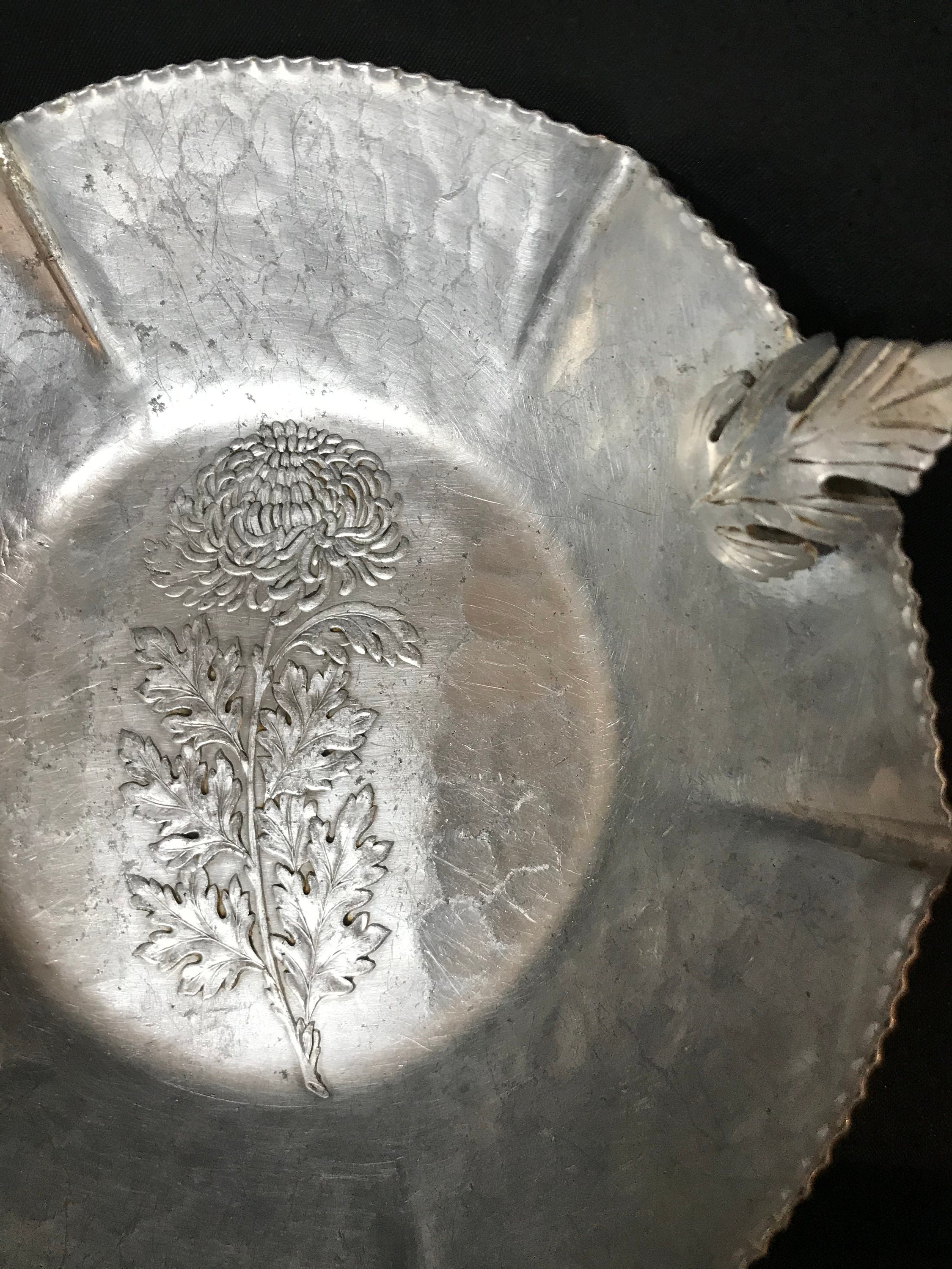 Vintage hand wrought aluminum bowl by Silverlook Etsy
