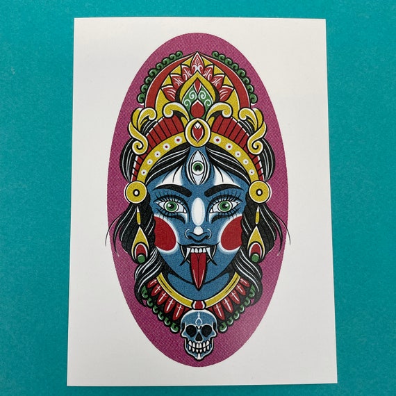 A6 Kali Hindu Goddess of Death Art Print - Etsy Singapore A6 Kali Hindu Goddess of Death Art Print - Etsy Singapore