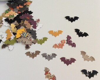 Halloween Bat Confetti; Halloween Party Confetti; Bat Confetti; Paper Bat Die Cuts; Mini Bats; Bat Paper Punches