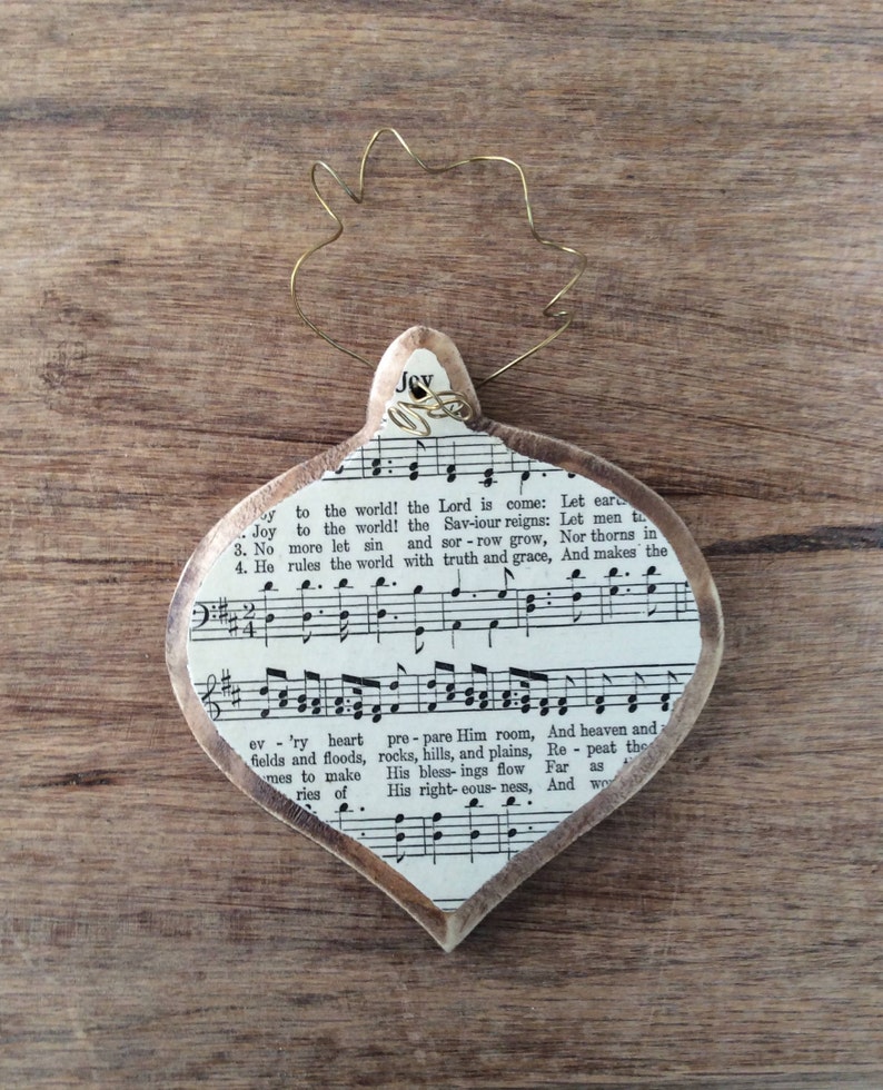 Vintage Sheet Music Christmas Ornaments Music Lover Gifts | Etsy