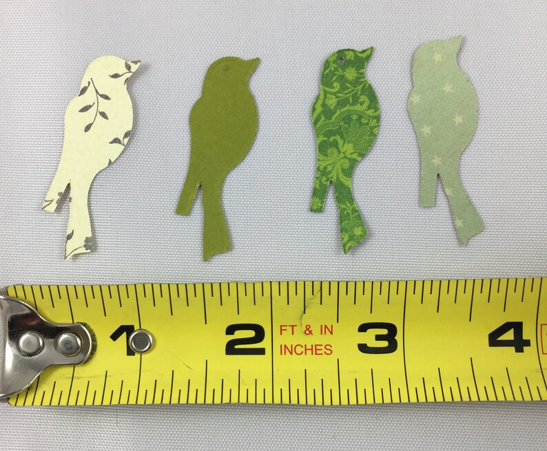 Bird Paper Punches and Confetti Mini Scrapbook Bird Paper Etsy