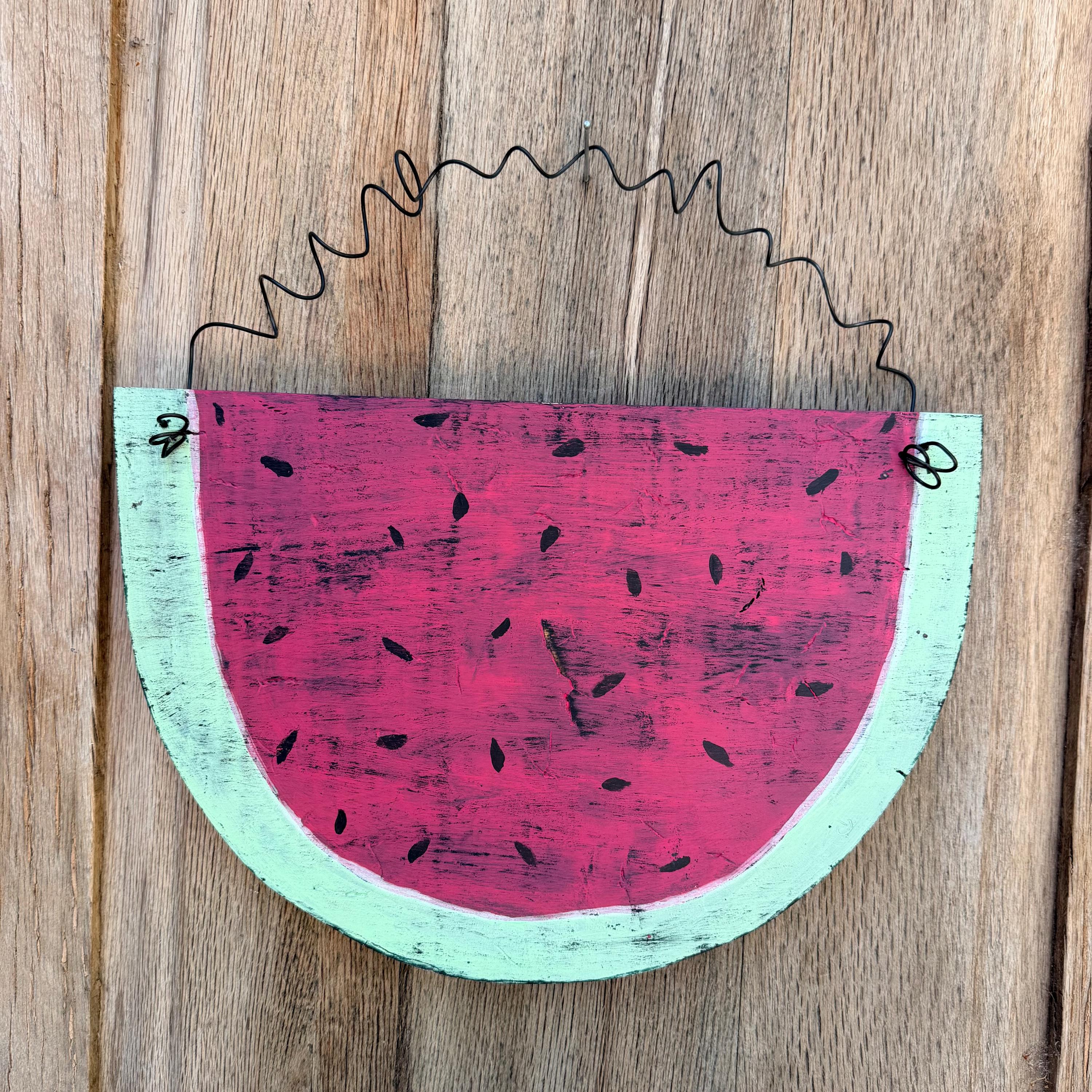 Watermelon Signs Watermelon Wood Front Door Sign; Farmhouse Summer Home Decor; Primitive ...