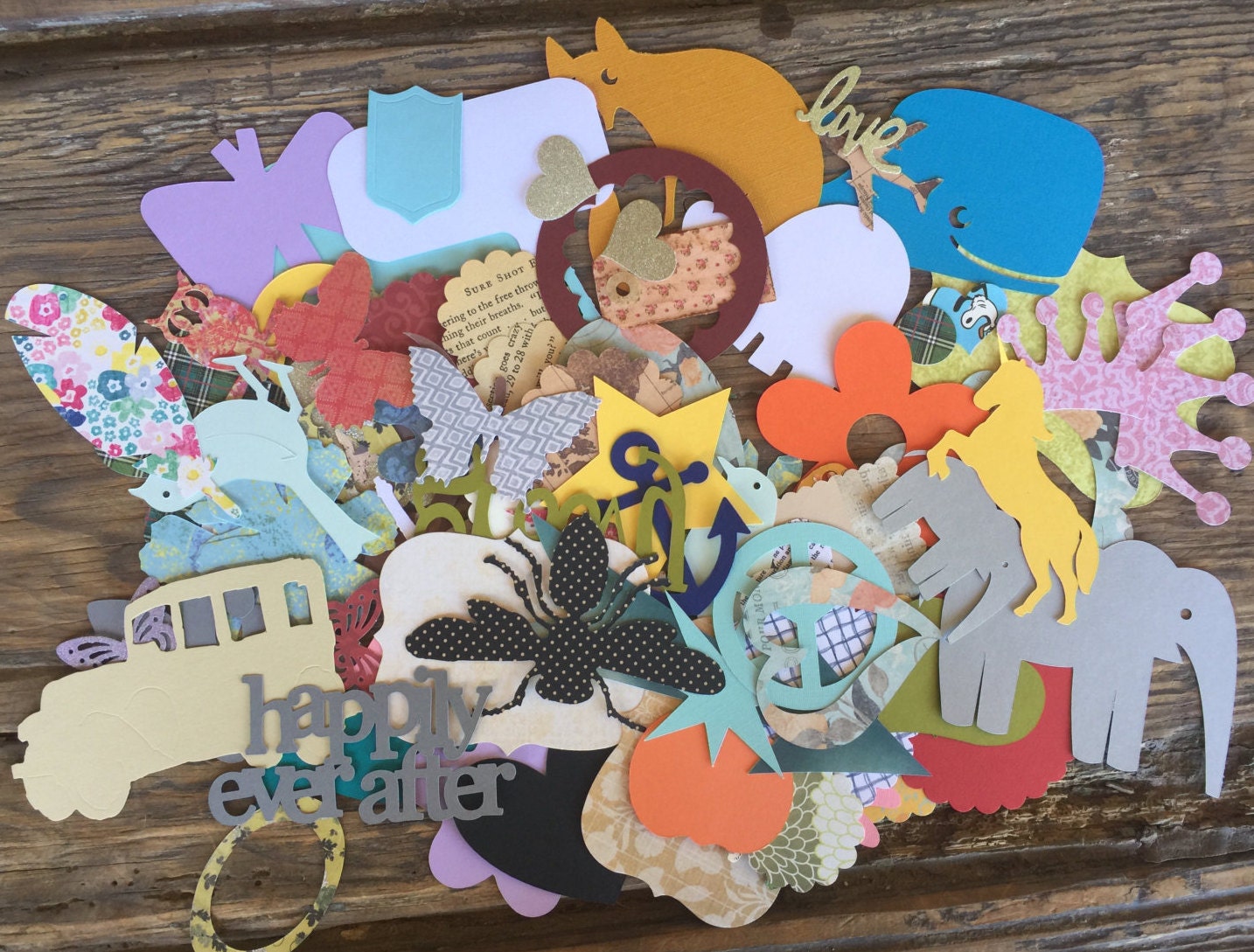 Variety Paper Die Cuts for Scrapbooking Cardmaking Supplies Etsy