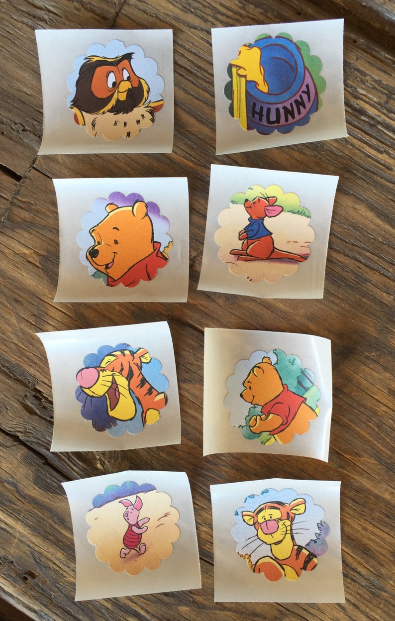 Winnie the Pooh Stickers Vintage Winnie the Pooh Stickers Etsy