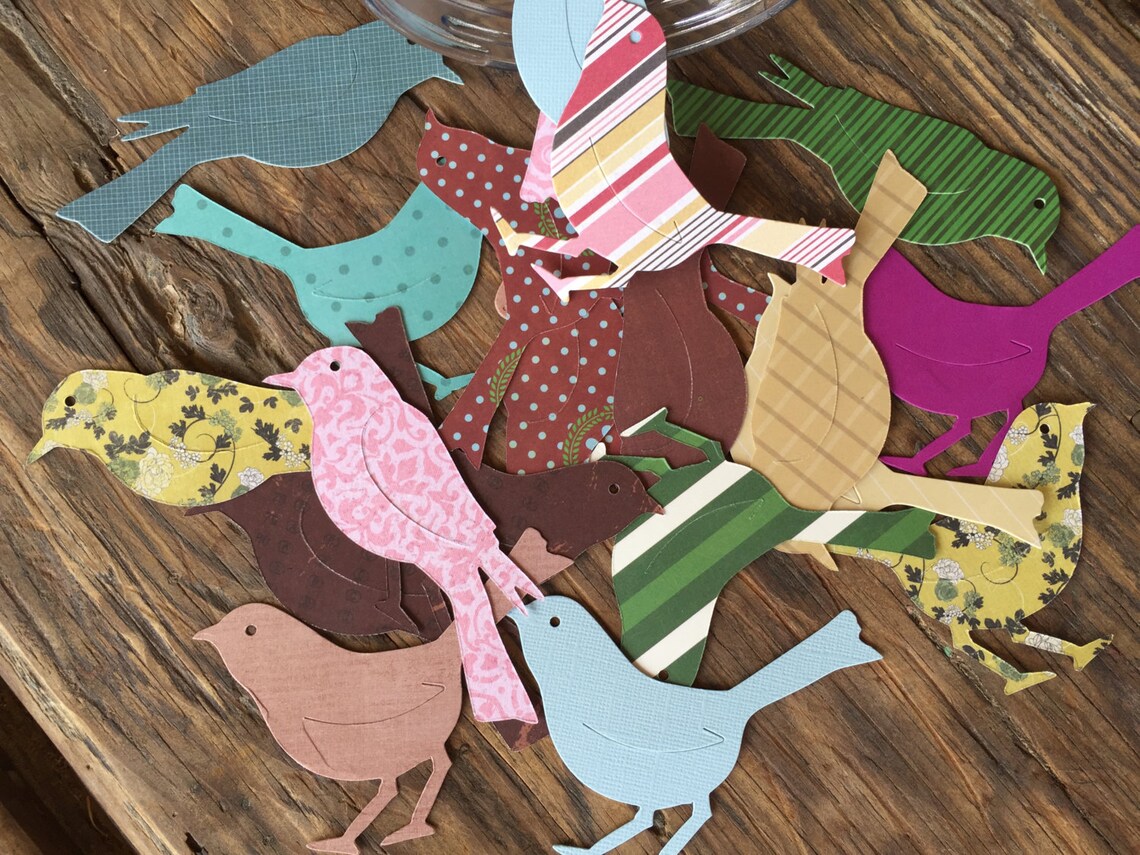 Large Bird Die Cuts Paper Birds Scrapbook Bird Die Cuts Etsy Canada