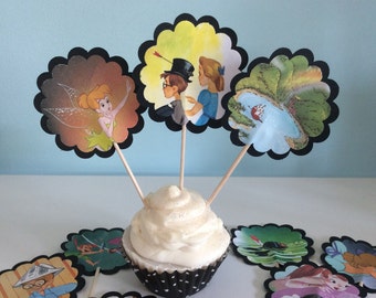 Peter Pan Birthday Package; Peter Pan Cupcake Toppers; Peter Pan Themed Child's Birthday; Peter Pan Birthday Party Decorations