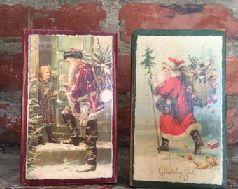 Jeanne d`arc living christmas postcard shabby chic kleines Schwedenhaus nostalgi 