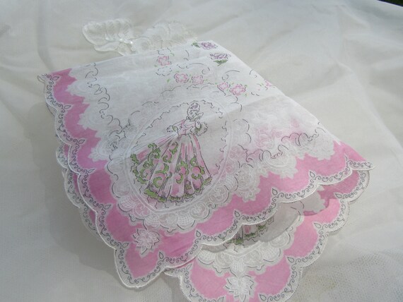 ROMANTIC LADY unused vintage sheer floral handker… - image 9