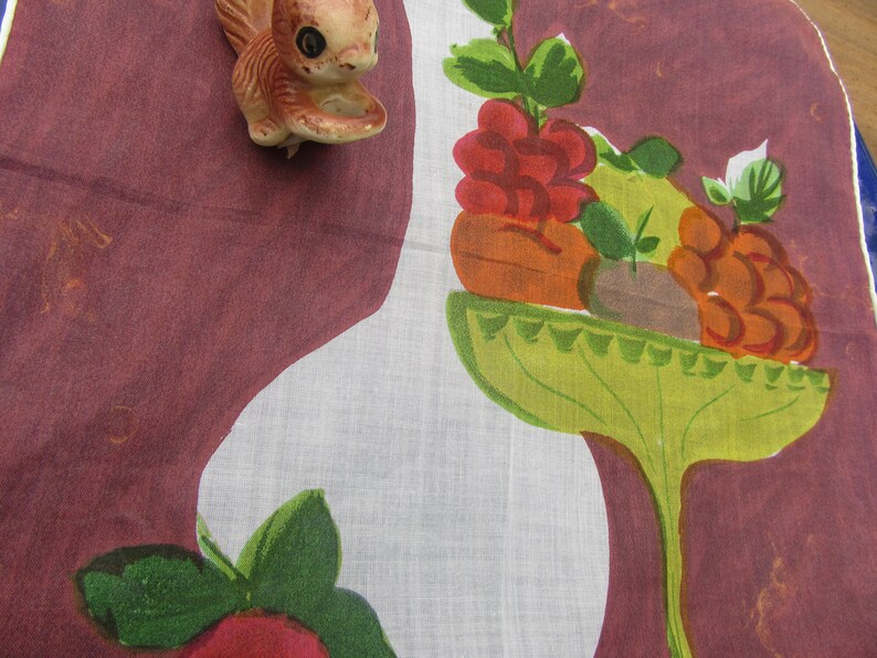 FRUIT BEAUTIES Faith Austin Handkerchiefa.scandia Print | Etsy