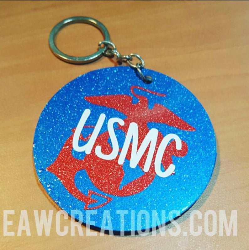 Marine Corps Keychains Marine Keychain USMC Keychain Etsy