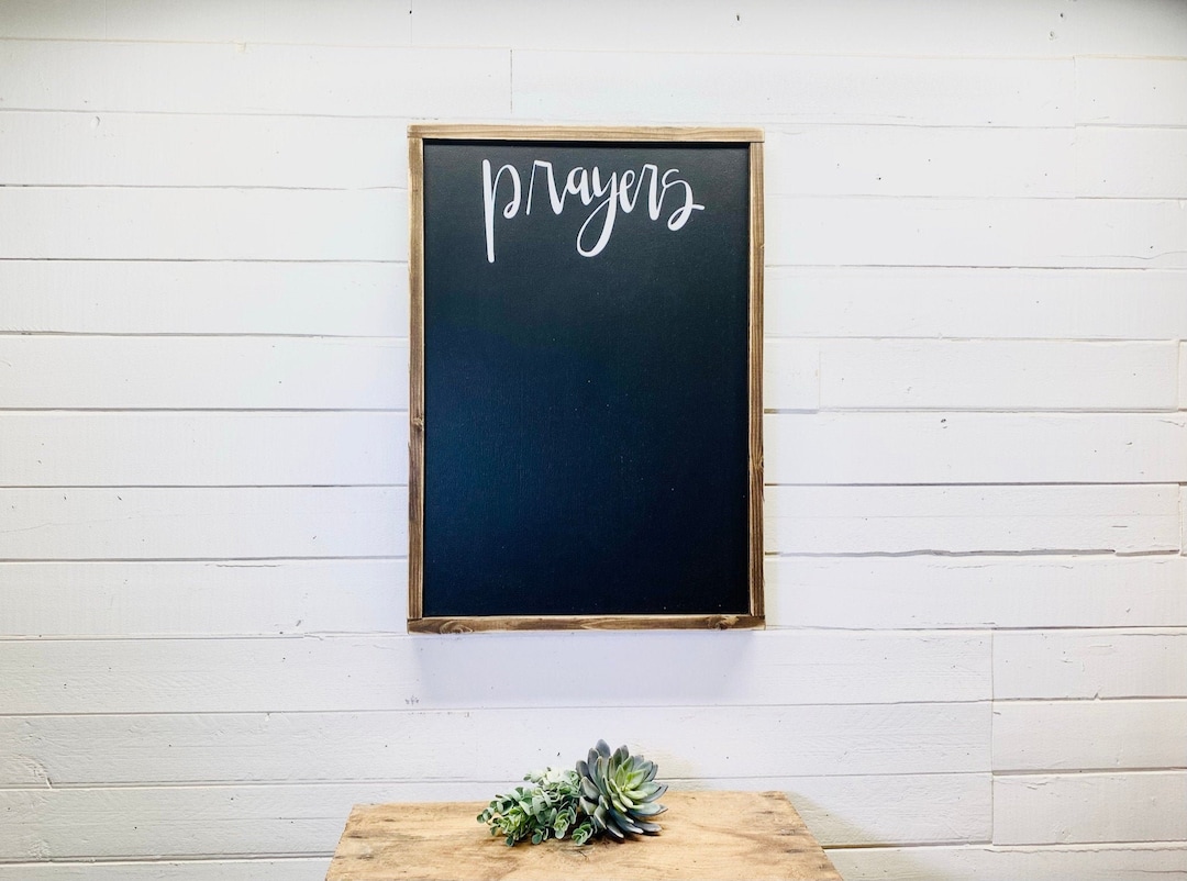 Prayer Board for Wall, Prayer Chalkboard, Prayer Request Sign