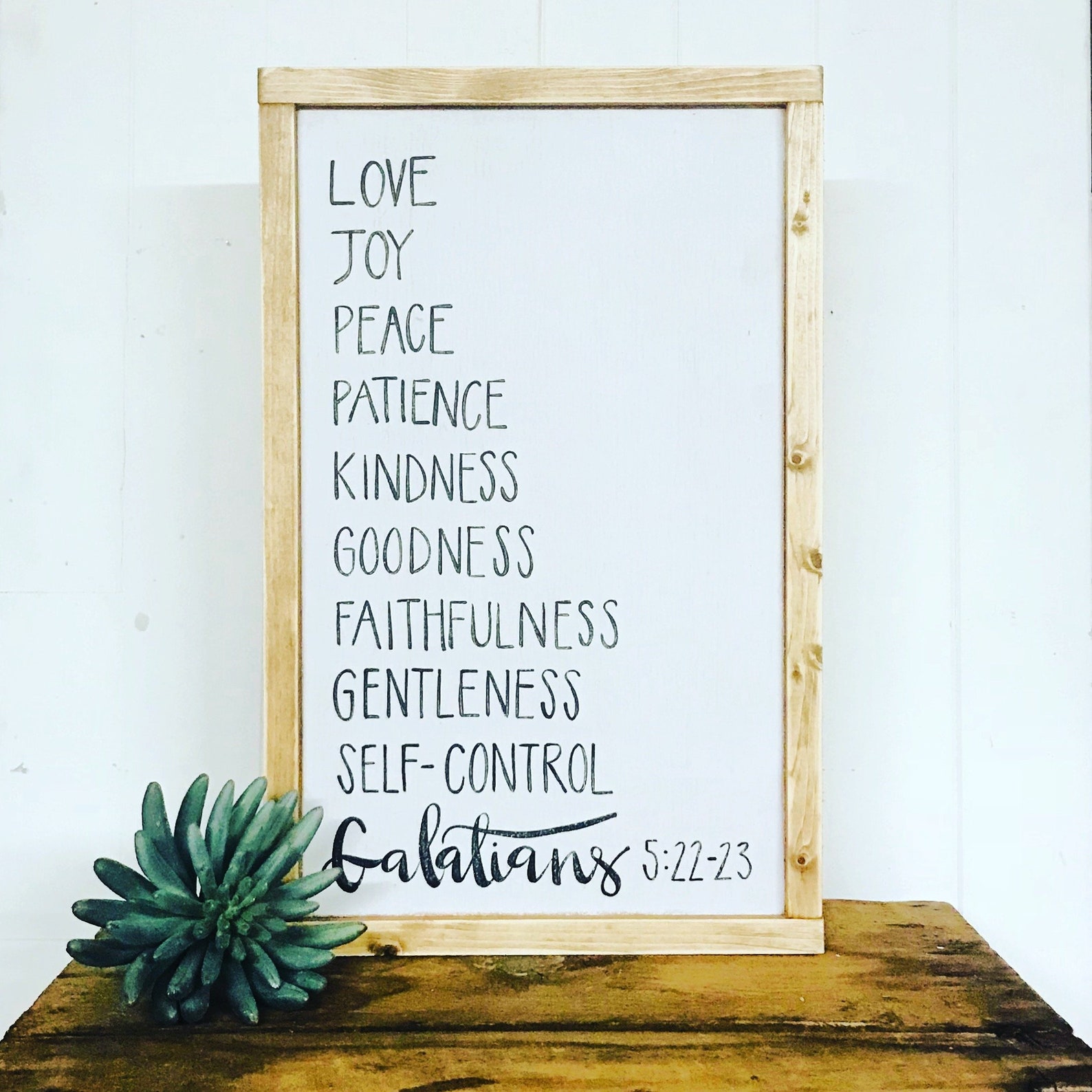 The Fruit of the Spirit Wood Sign Signs With Scripture | Etsy