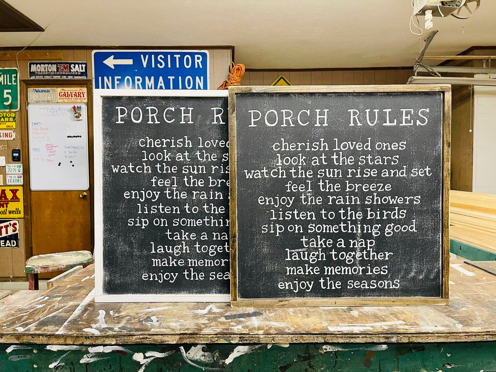 Porch Outdoor Sign Large Porch Rules Wood Sign Patio Decor Etsy
