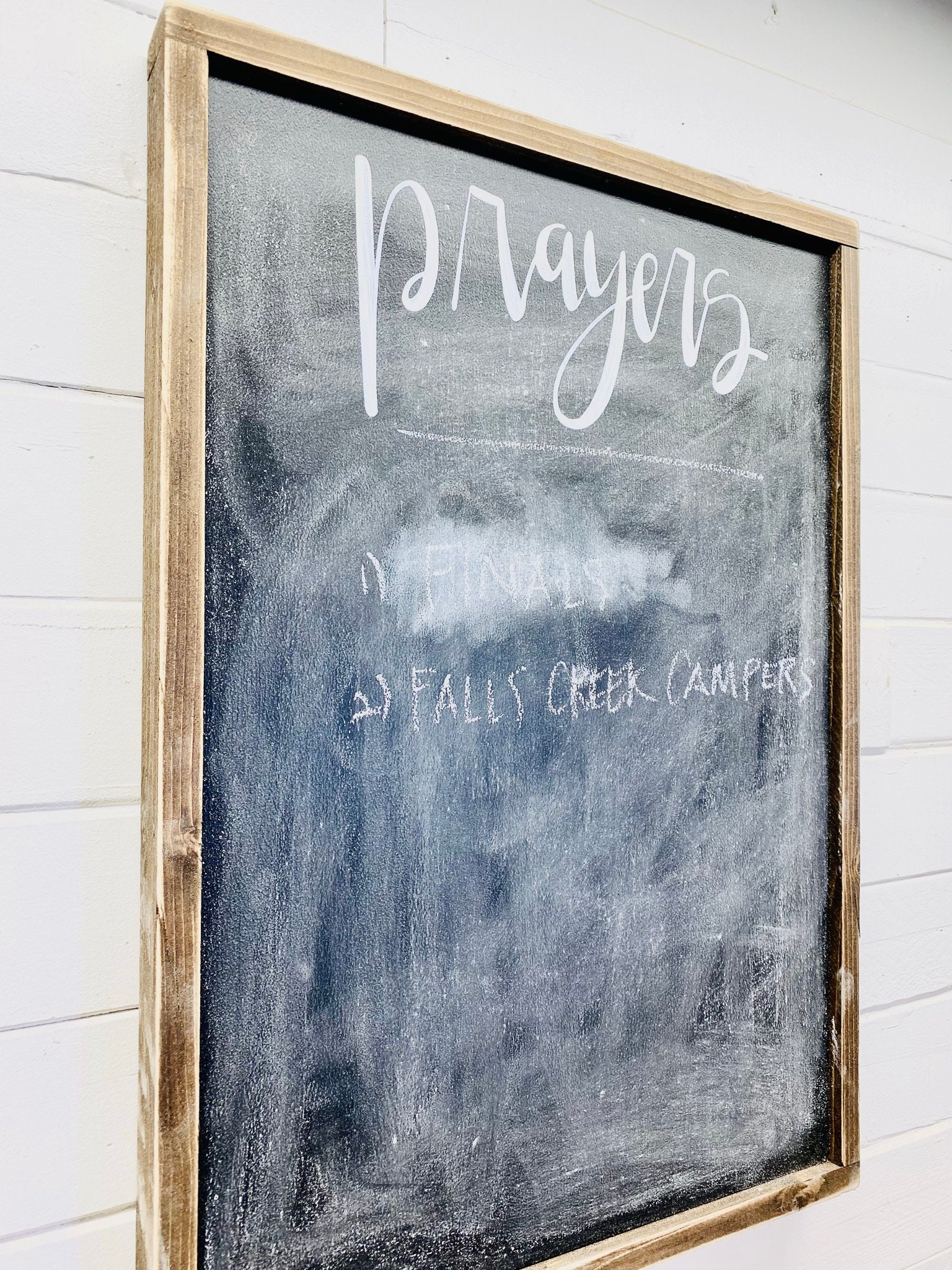 Prayer Board For Wall Prayer Chalkboard Prayer Request Sign Etsy