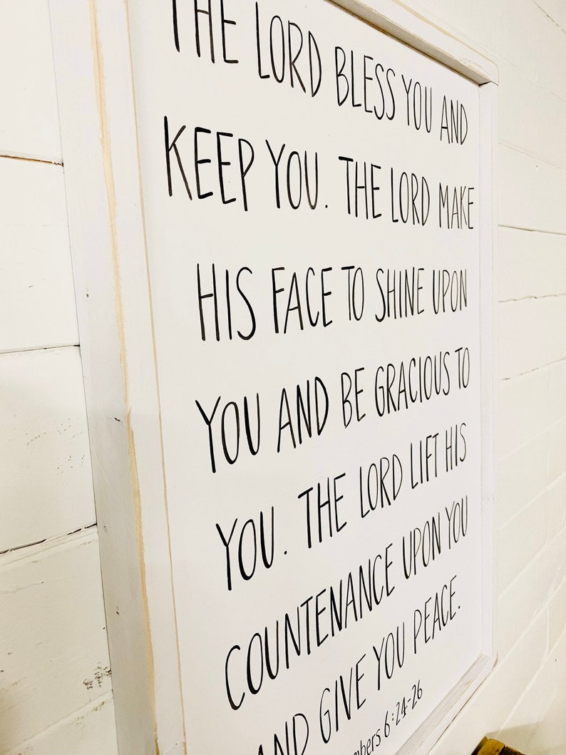 May the Lord Bless You and Keep You Sign Numbers 6 24 26 Bible Verse ...