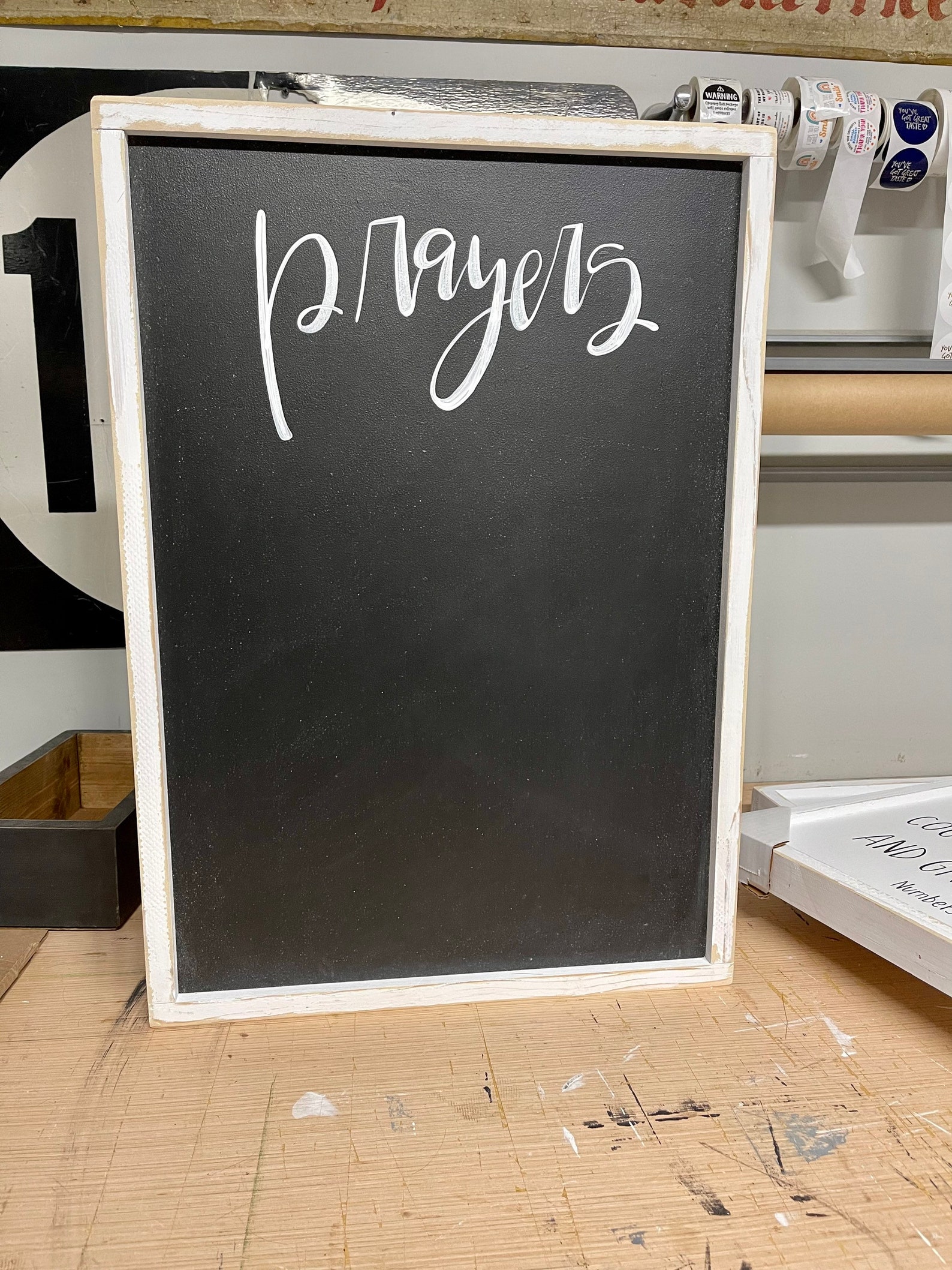 Prayer Board for Wall, Prayer Chalkboard, Prayer Request Sign