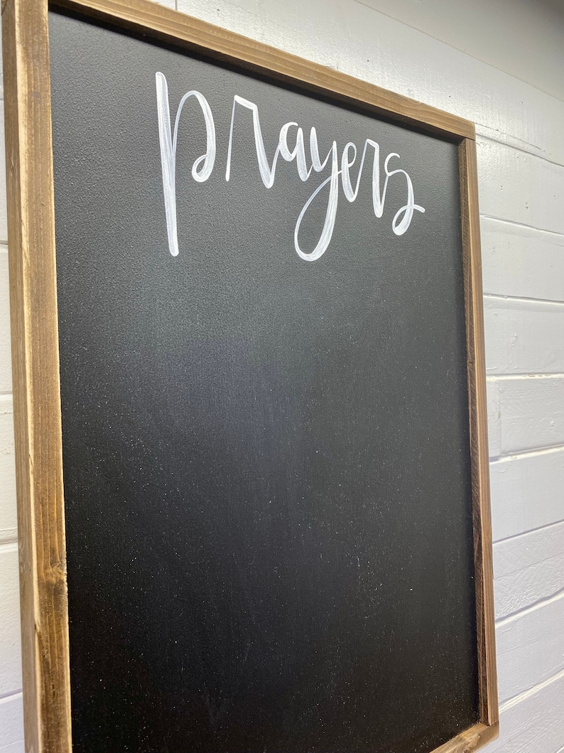 Prayer Board for Wall Prayer Chalkboard Prayer Request Sign Etsy