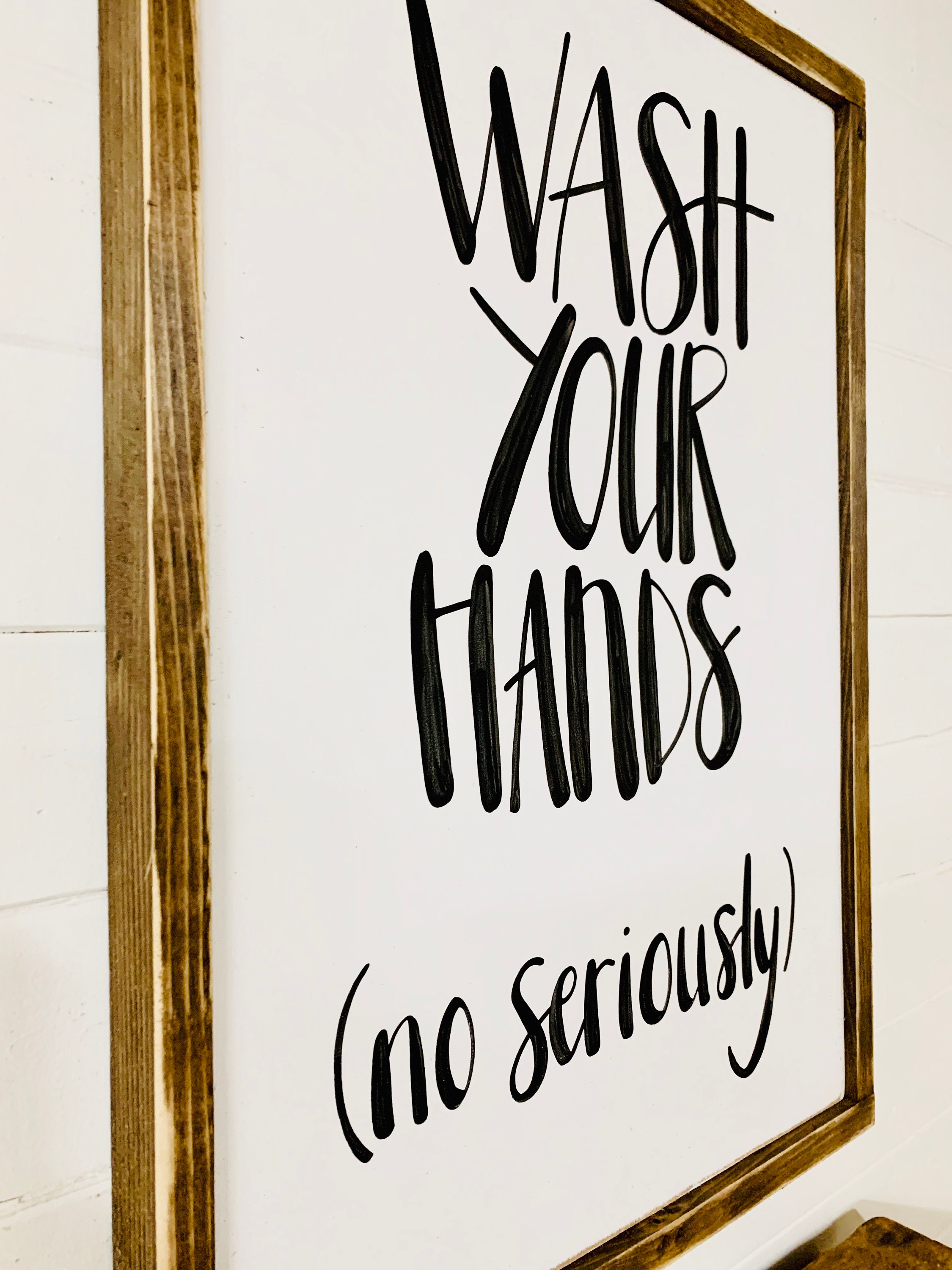 Wash Your Hands Sign Wood Sign Bathroom Humor Funny Wash - Etsy