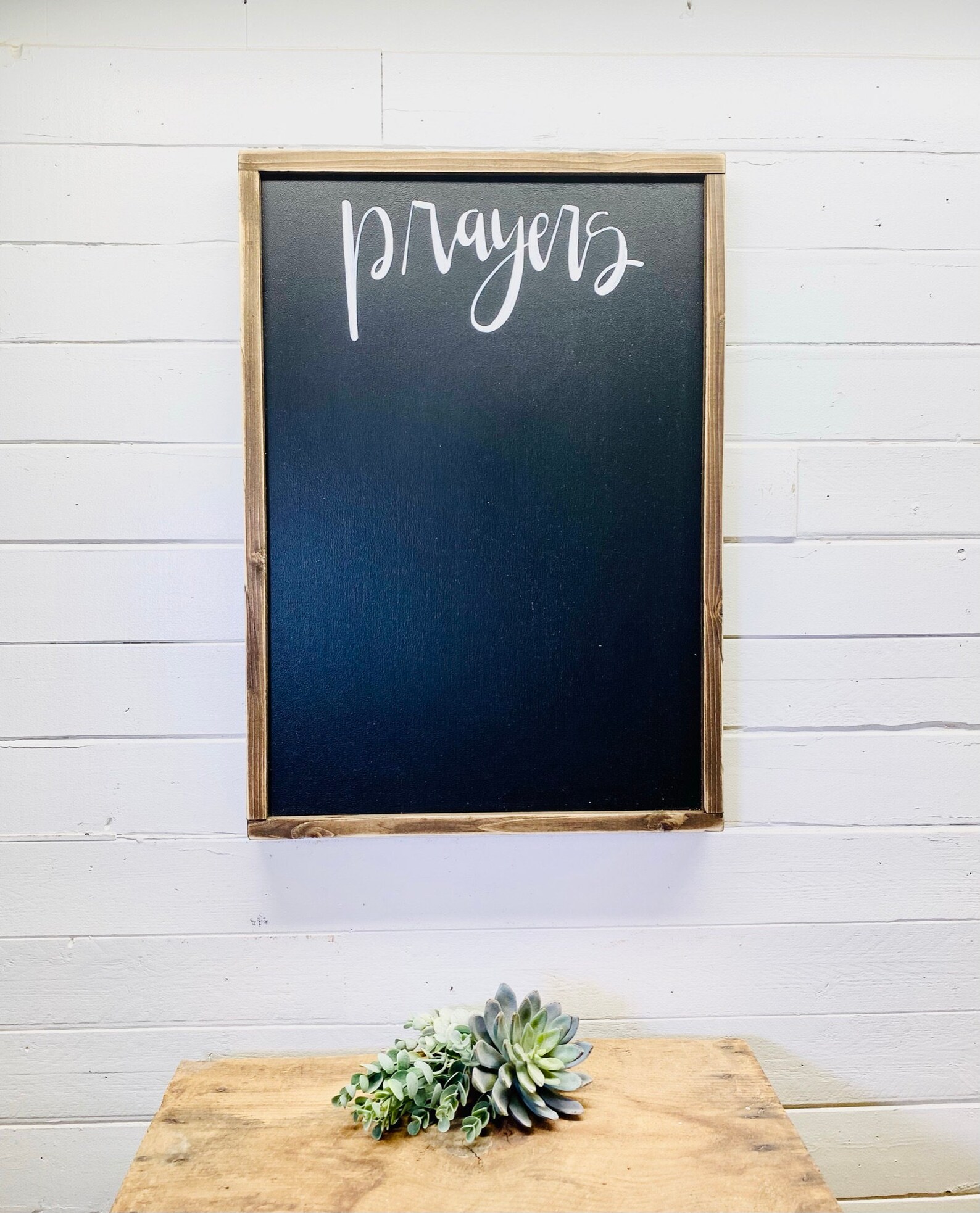 Prayer Board For Wall Prayer Chalkboard Prayer Request Sign Etsy
