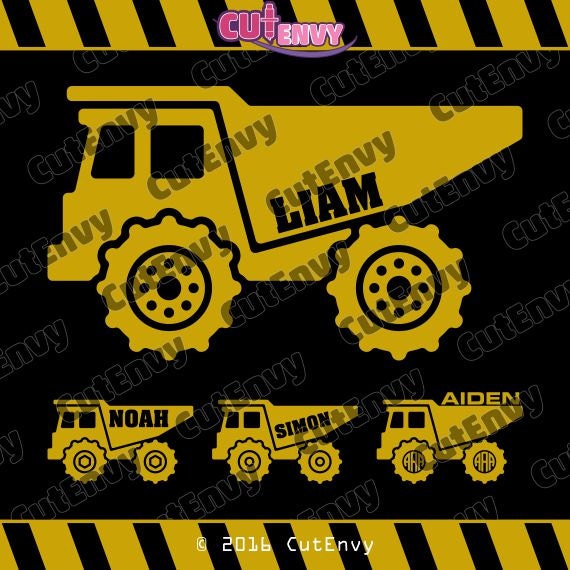 Download Dump Truck SVG Cut Files EPS DXF Vector Clip Art for ...