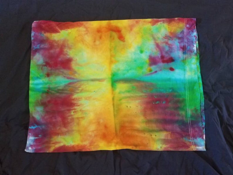 Standard Size Rainbow Tie DyeIce Dye Pillow Case