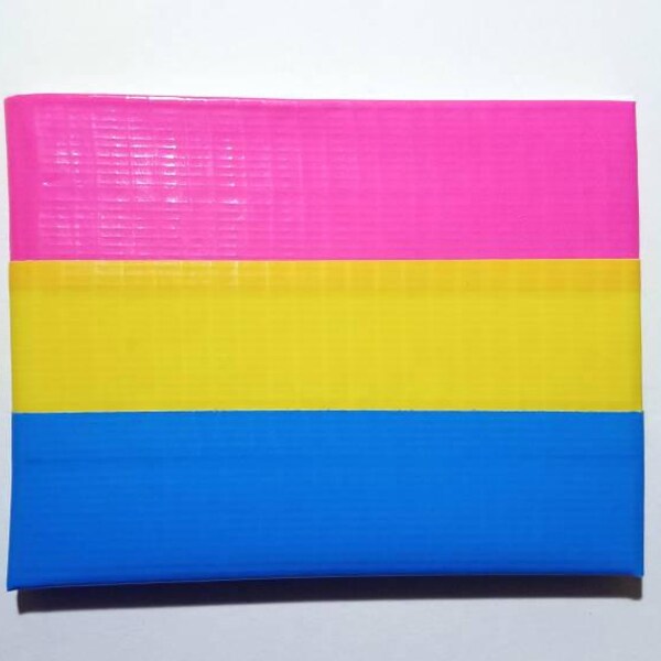 Pan Pride Flag Duct Tape Wallet