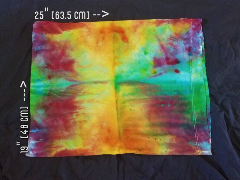 Standard Size Rainbow Tie DyeIce Dye Pillow Case