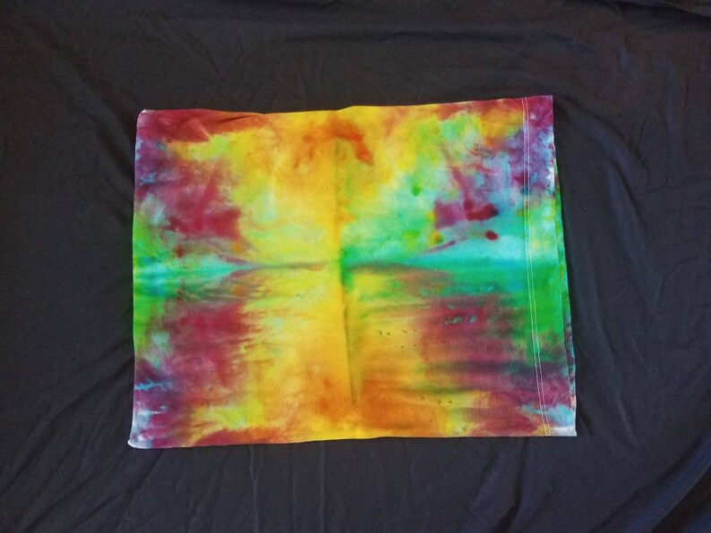 Standard Size Rainbow Tie DyeIce Dye Pillow Case