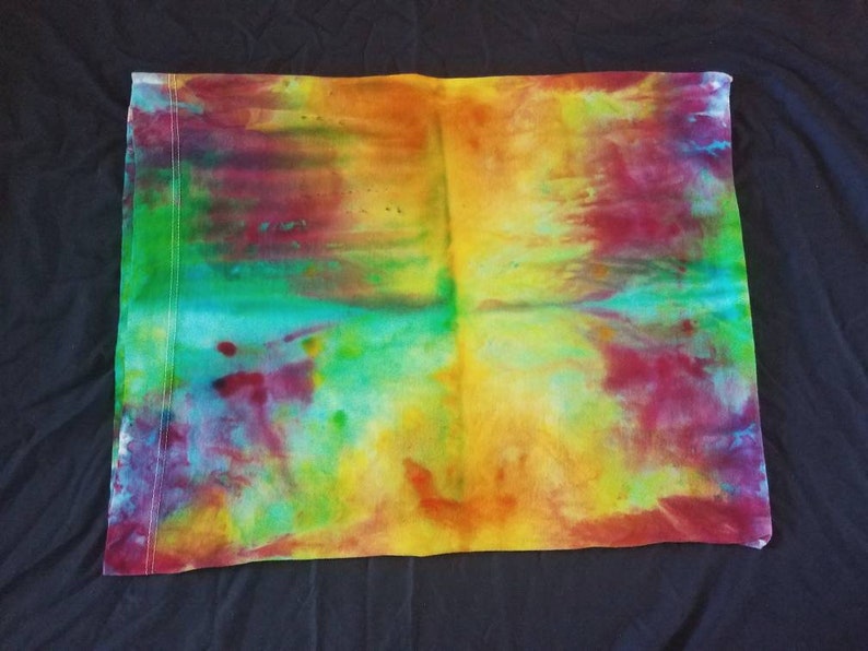 Standard Size Rainbow Tie DyeIce Dye Pillow Case