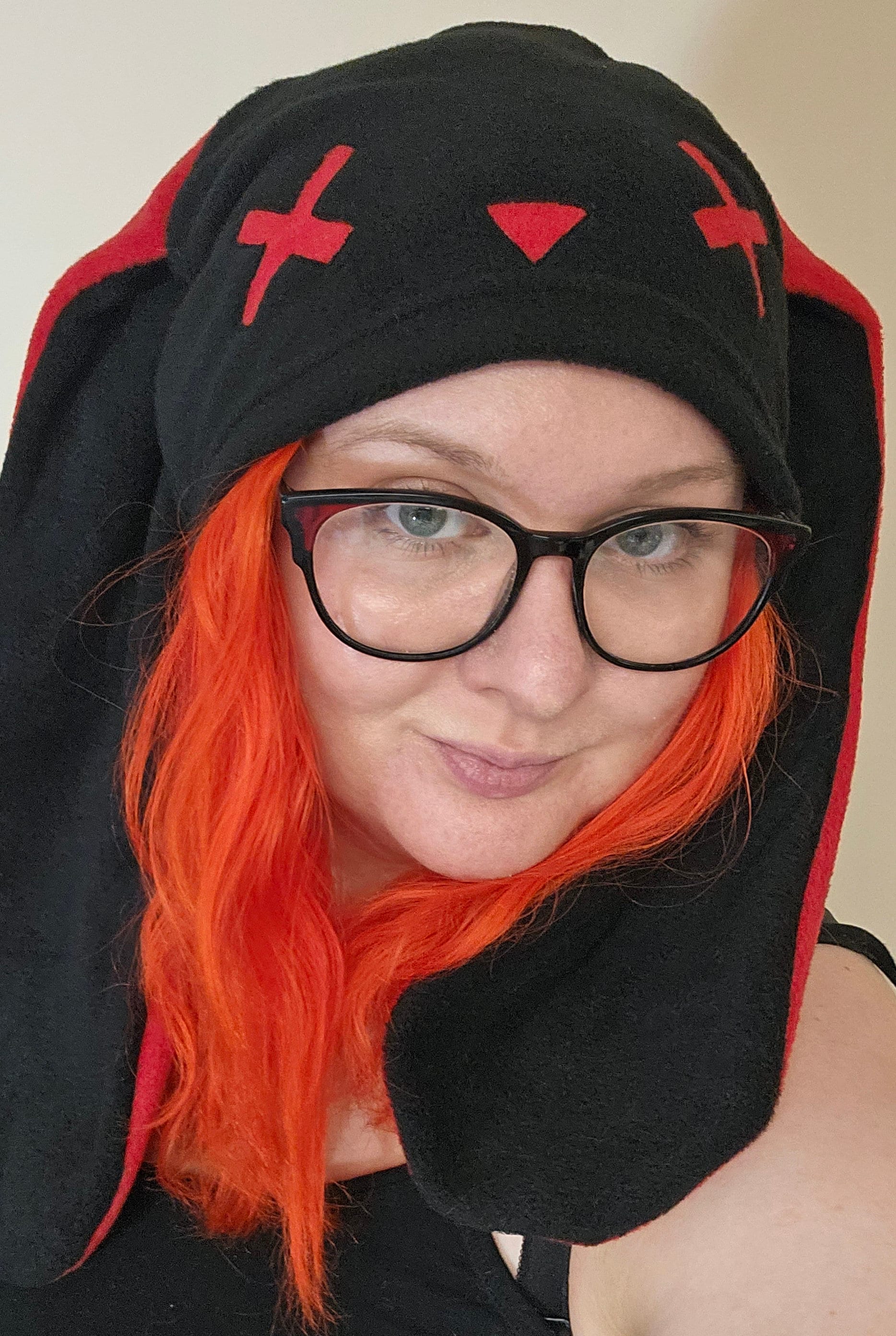 Red Zombie Bunny Hat Rabbit X Dead Tongue Ears Beanie - Etsy