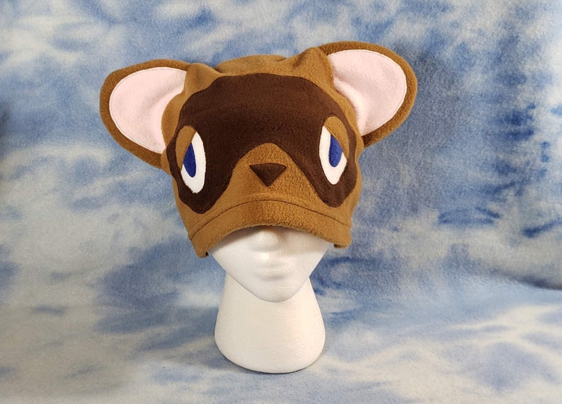Tom Nook Raccoon Hat Tanuki Etsy