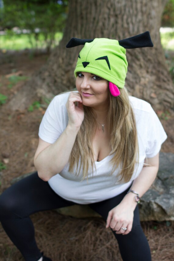 Gir Hat Invader Zim Beanie Fleece - Etsy display picture 2