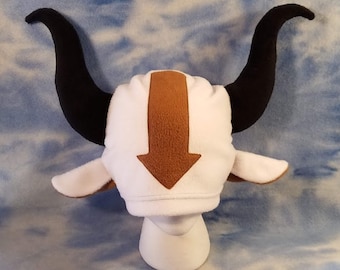 Appa Hat Horns Avatar Cap Airbender Fleece