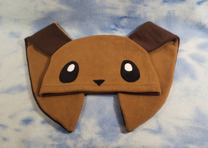 Eevee Bunny Hat Pokemon Fleece Cosplay Cap Beanie Ears | Etsy