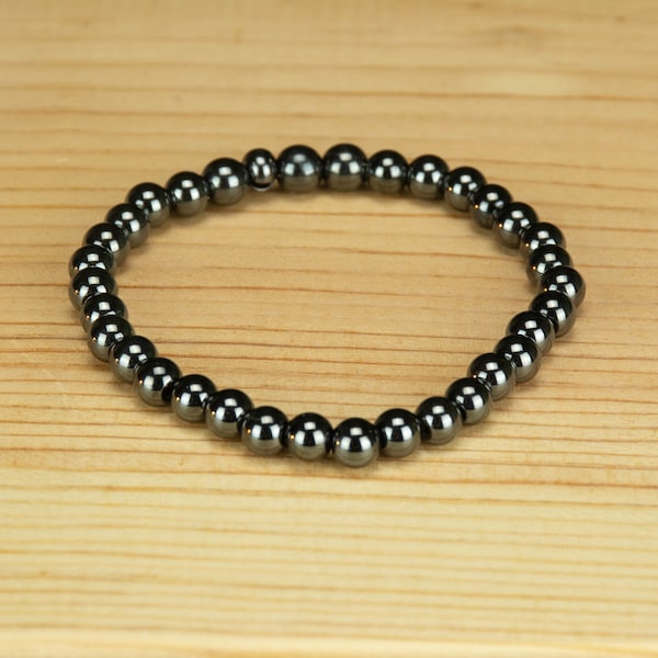 6mm Lodestone Bracelet - Magnetic Bracelet - Reiki Bracelet