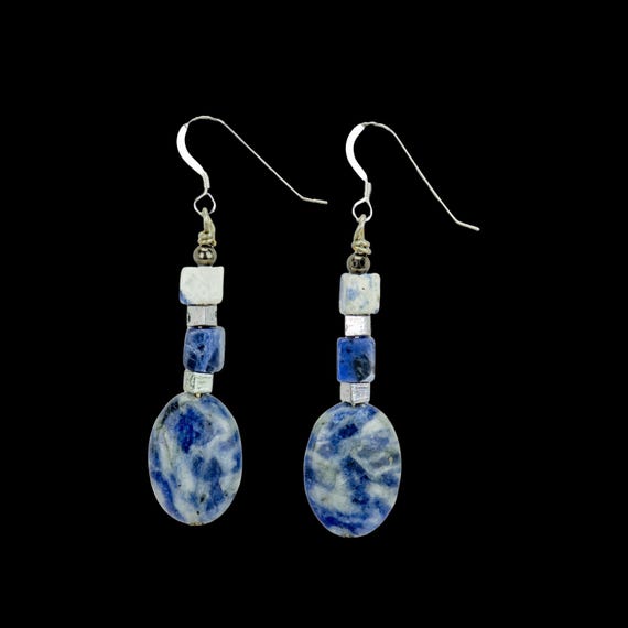 Sodalite Boho Earrings  - SKU #1151