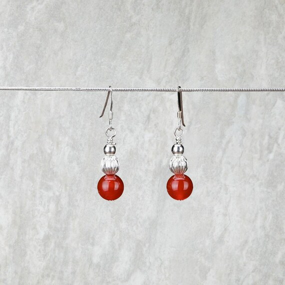 Carnelian Earrings - Reiki Infused