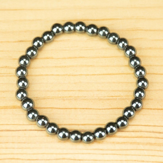 Hematite Energy Bracelet - Reiki Infused - Nonmagnetic Bracelet - Choose your size