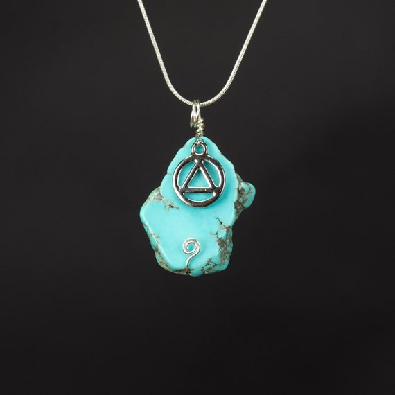 Turquoise Recovery Pendant - AA Recovery Jewelry - Reiki Pendant