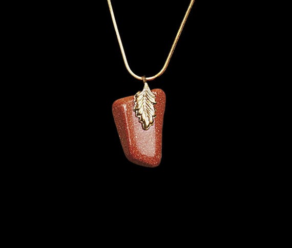 Goldstone Pendant - Reiki Infused Jewelry SKU #2810