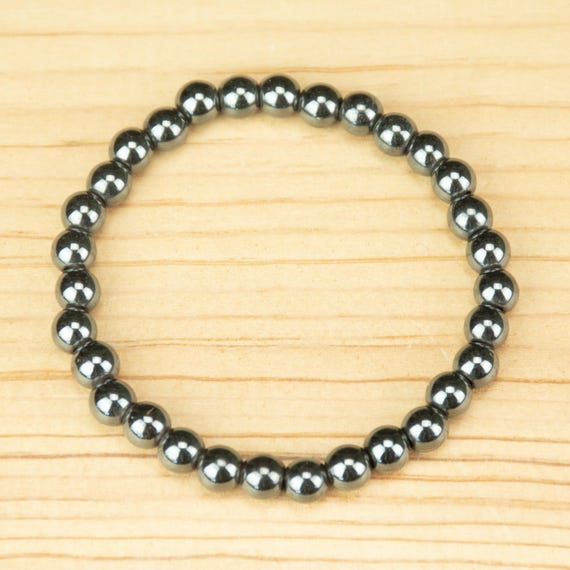 6mm Hematite Bracelet - Non-magnetic Bracelet